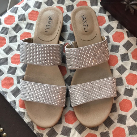 vaneli silver sandals